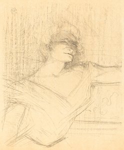 In "La glu" (イン "ラ グル") 作： Henri de Toulouse Lautrec