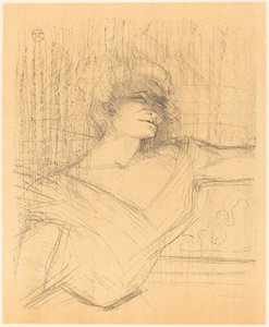 In "La glu" (イン "ラ グル") 作： Henri de Toulouse Lautrec