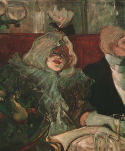 「ラットモートのプライベートダイニングルームで」、c1899、1952。 作： Henri de Toulouse Lautrec