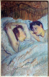 アンリ・ド・トゥールーズ・ロートレック（Toulouse-Lautrec）のベッドペインティングでは 作： Henri de Toulouse Lautrec
