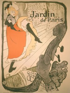 ジェーンアヴリル 作： Henri de Toulouse Lautrec