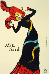 1899年4月、ジェーン。 作： Henri de Toulouse Lautrec