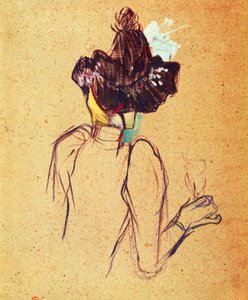 アンリ・ド・トゥールーズ・ロートレック（1864-1901）の「ジェーン・アブリル 作： Henri de Toulouse Lautrec