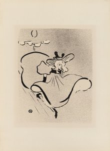 ル・カフェ・コンサートのジェーン・アヴリル 作： Henri de Toulouse Lautrec