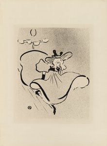 ジェーン・アヴリル『ル・カフェ・コンサート』より 作： Henri de Toulouse Lautrec