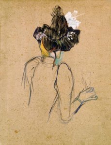 ジェーンアヴリルの背面図 作： Henri de Toulouse Lautrec