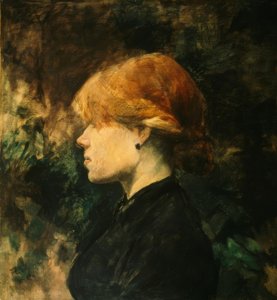 若い赤毛の女性（ラルース） 作： Henri de Toulouse Lautrec