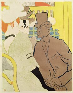 ムーラン・ルージュのイギリス人」 - Toulouse-Lautrec, Henri, de (1864-1901) - 1892 - カラーリトグラフ - 46,5x36,6 - 個人蔵