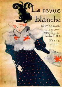 ラヴューブランシュ、19世紀。 作： Henri de Toulouse Lautrec