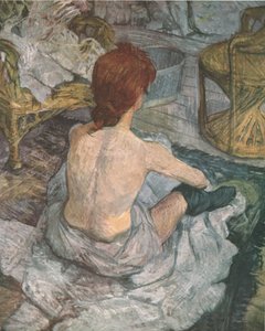 「トイレ」、1889年、1952年。 作： Henri de Toulouse Lautrec