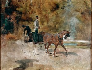 アンリ・ド・トゥールーズ＝ロートレックの「ラ・キャリッジ・ペインチュール」（トゥールーズ・ロートレック 作： Henri de Toulouse Lautrec