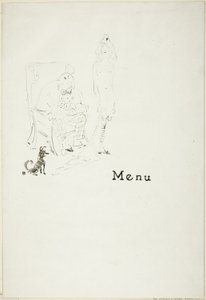 裸の少女: メニュー 作： Henri de Toulouse Lautrec