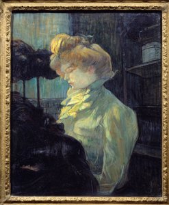 ラ・モディスト アンリ・ド・トゥールーズ・ロートレック（1864-1901）の絵画 1900年 日0,61x0,49 m アルビ、トゥールーズ・ロートレック美術館 作： Henri de Toulouse Lautrec