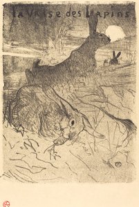 うさぎのワルツ 作： Henri de Toulouse Lautrec