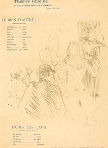 他人の善; 無法者 作： Henri de Toulouse Lautrec