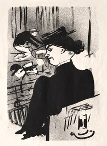 カフェコンサート：観客 作： Henri de Toulouse Lautrec