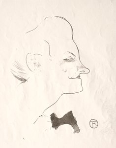 カフェコンサート：イヴェットギルバート、1893年。 作： Henri de Toulouse Lautrec