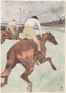 「ル・ジョッキー」 馬に乗った 2 人の騎手 ル・ジョッキー（原題） 競馬（シリーズタイトル） コース（シリーズタイトル） 作： Henri de Toulouse Lautrec
