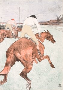 ジョッキー 作： Henri de Toulouse Lautrec