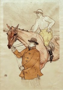 ポストに行く騎手 作： Henri de Toulouse Lautrec