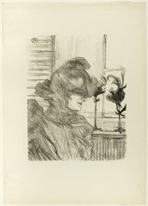 Le Margoin (マドモアゼル ルイーズ ブルーエ) 作： Henri de Toulouse Lautrec