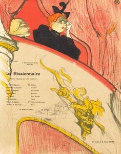 宣教師、1894年。 作： Henri de Toulouse Lautrec