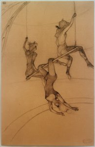 空飛ぶブランコ 作： Henri de Toulouse Lautrec