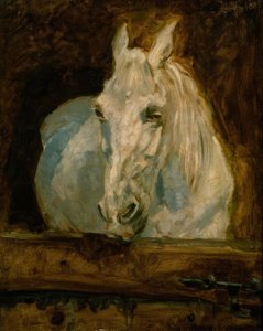 白い馬ガゼル 作： Henri de Toulouse Lautrec