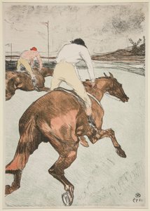 ジョッキー 作： Henri de Toulouse Lautrec