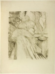 劇場を出る 作： Henri de Toulouse Lautrec