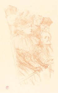 Lebaudy Trial - Mlle. Marsy の証言 Lebaudy Trial - Mlle. Marsy の証言録取、1896 年。 作： Henri de Toulouse Lautrec