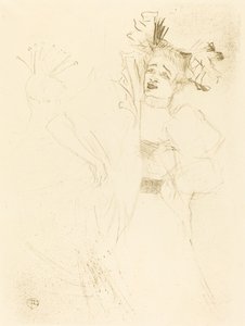 Lender Full Face in "Chilperic" (Lender de face dans "Chilpéric") 作： Henri de Toulouse Lautrec