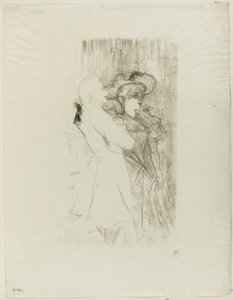 La Chanson de Fortunioの貸し手とオーゲス 作： Henri de Toulouse Lautrec