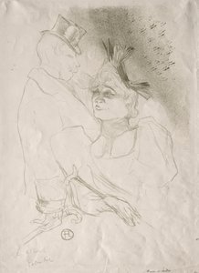 貸し手と男爵、1893年。 作： Henri de Toulouse Lautrec