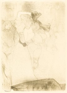 「キルペリク」でボレロを踊る後ろからの貸し手 作： Henri de Toulouse Lautrec