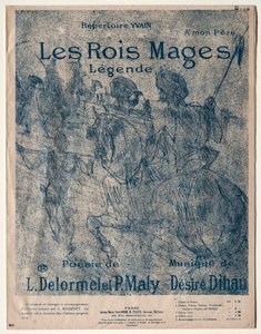 3人の王、1899年。 作： Henri de Toulouse Lautrec