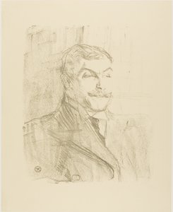 Treize LithographysのLucien Guitry 作： Henri de Toulouse Lautrec