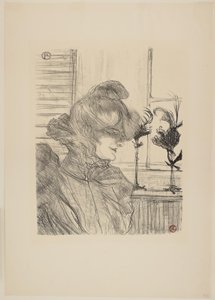 ル・マーゴワン夫人、帽子職人 作： Henri de Toulouse Lautrec