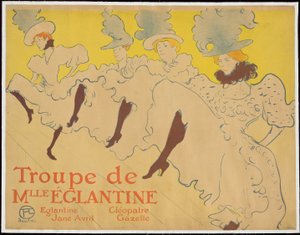 マドモアゼル・エグランティーヌ一座 作： Henri de Toulouse Lautrec