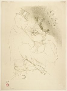 ミス・レンダーとバロン 作： Henri de Toulouse Lautrec