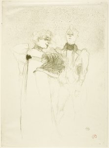 マダム・サタンの貸し手マドモアゼル 作： Henri de Toulouse Lautrec