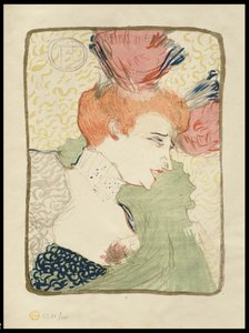 マドモアゼルマルセルレンダー、バスト長、1895年 作： Henri de Toulouse Lautrec