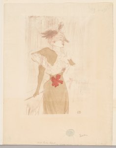 マドモアゼル・マルセル・レンダー、立っている 作： Henri de Toulouse Lautrec