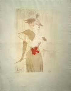 ミス・マーセル・レンダー、立ち 作： Henri de Toulouse Lautrec