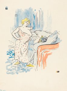 男性と女性。 作： Henri de Toulouse Lautrec