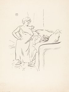 男性と女性 作： Henri de Toulouse Lautrec