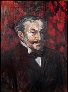 男のポートレート。アンリ・ド・トゥールーズ＝ロートレックの絵画（トゥールーズ・ロートレック 作： Henri de Toulouse Lautrec