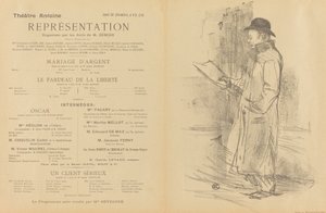 銀の結婚、自由の重荷、真面目な依頼人[直訳]、1897年。 作： Henri de Toulouse Lautrec