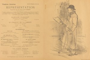 銀の結婚、自由の重荷、真面目な依頼人[直訳]、1897年。 作： Henri de Toulouse Lautrec