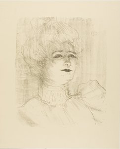 マリー・ルイーズ・マルシー、Treize Lithographies より 作： Henri de Toulouse Lautrec